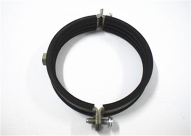 Bride fendue de tube de tuyau noir de système, bride de tuyau de la CAHT de coutume du Wideness 28mm