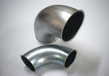Le métal circulaire de garnitures de tuyau d'extraction de poussière a bridé taille standard soudée de courbure