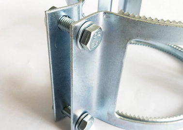 Brides de tuyau résistantes en acier plaquées galvanisées couplant le tuyau de poignée avec des dents