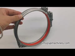 Type boulonné par 304 en acier bride de tuyau inoxydable de 125mm canalisant des agrafes avec le caoutchouc