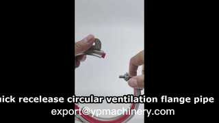 Collier de serrage pour conduit de ventilation, anneau en acier inoxydable 304