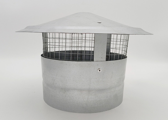 Tuyaux de ventilation galvanisés ronds avec filet de fil 200 mm de largeur supérieure