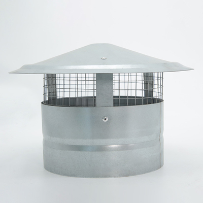 Chemin de cheminée Coupe de pluie galvanisée Poêle extérieure Pipe Topper Mesh Chemin de cheminée Couverture de cheminée Pour cuisine familiale