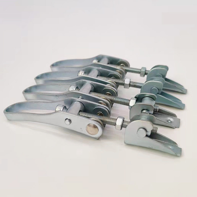 Pièces d'estampage métalliques personnalisées Matériau galvanisé en acier au carbone Bouteille Hoop Hasp Hoop Clamp Lock Hasp Accessoires matériels
