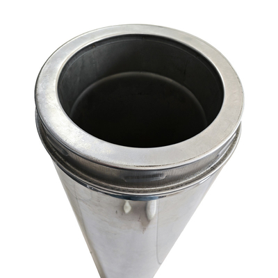 Pipe de fumée de cheminée en acier inoxydable à double paroi de 5 pouces pour poêle à bois