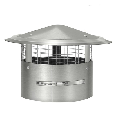 8 pouces 200 mm rond fixé en acier inoxydable, avec protection contre les oiseaux