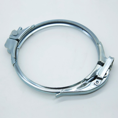 Pipe de flange compatible avec les pinces de tuyauterie à grande capacité finition galvanisée épaisseur de 1,0 mm