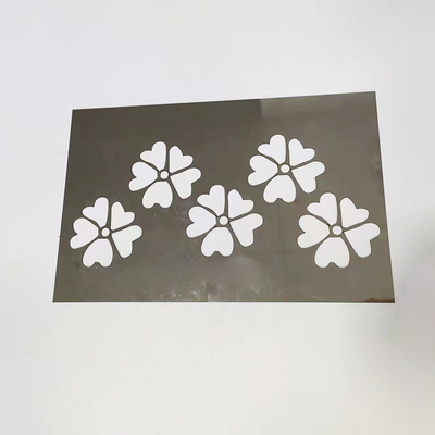 Motif moderne découpé au laser pour plaque en acier inoxydable personnalisée