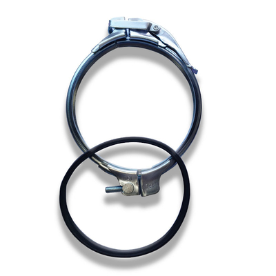 Collier de serrage rapide pour conduit spiralé en tôle galvanisée pour systèmes de ventilation