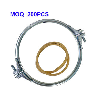Colliers de tuyaux robustes avec épaisseur de joint réglable et structure en deux parties pour les systèmes de dépoussiérage en SUS304