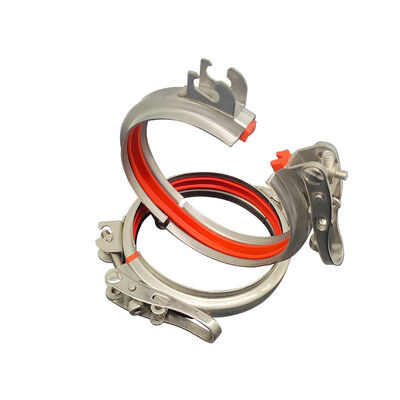 Rapid Clip Stainless Steel 304 Air Duct  Quick Release Lever Lock Flange Pipe Bend Clamp