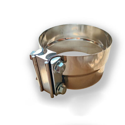 Collier de serrage pour tuyau d'échappement rond en acier inoxydable 304 de 5 pouces d'épaisseur 0,5 mm