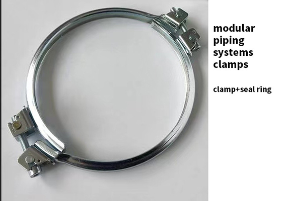 Bride de tuyau galvanisée hermétique modulaire de cannelure de la bride de tuyau de systèmes sifflants V 16mm