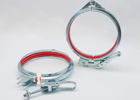 Le type d'U a cannelé le cachetage réglable galvanisé Ring Ventilation Dust Clamp de bride de tuyau