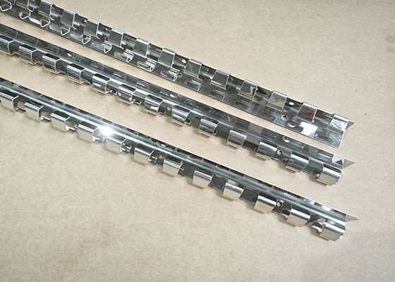 Panneau suspendu de support suspendu en acier inoxydable pour rideau en bande de PVC