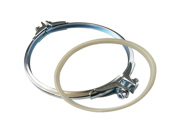 Brides de tuyau d'acier galvanisées résistantes avec la bague d'étoupage de Silicone/EPDM