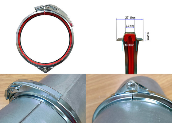 Collier de la conduite extérieur poli de libération rapide 3/4 pouce