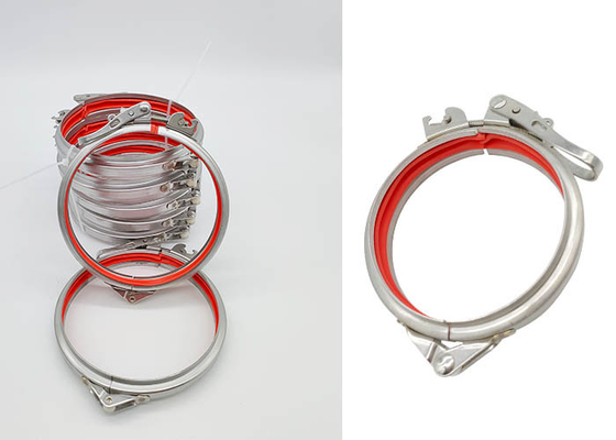 Inoxydable de bride de tuyau de libération rapide d'OEM 100mm/acier au carbone avec le cachetage