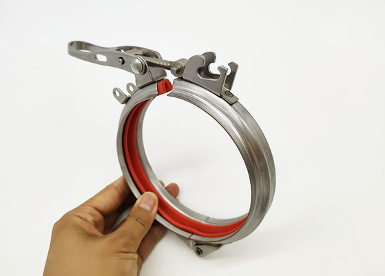 L'agrafe de tuyau de libération rapide de la poussière 5inch de canalisation de module maintient l'acier inoxydable 304