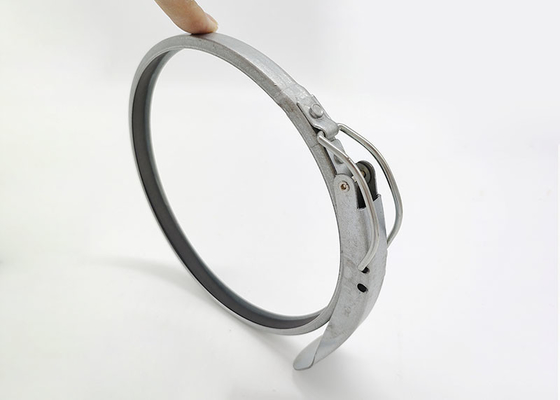 Clampes de tuyauterie galvanisées à tête ronde de 160 mm/clampes de conduit à libération rapide