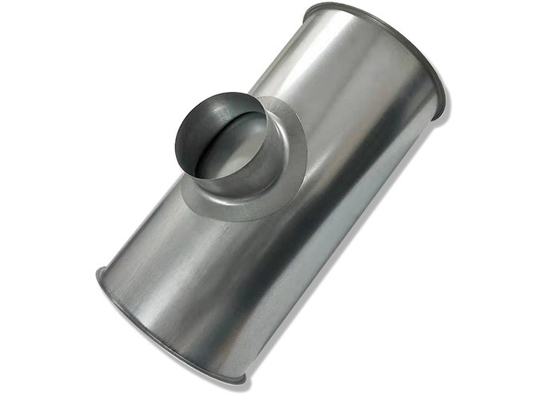 Pipe d'extraction de poussière métallique galvanisée de 5 pouces