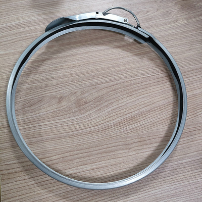 5 pouces ID galvanisée duct roll pince à libération rapide pince à tuyaux en acier galvanisé