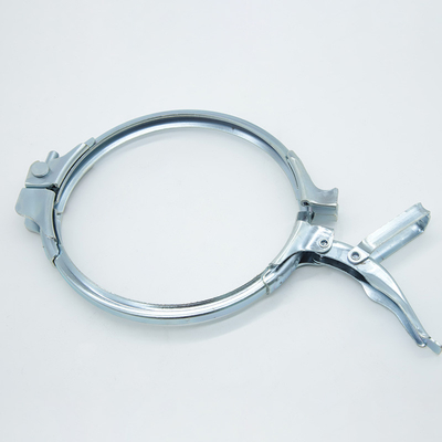 Pipe de flange compatible avec les pinces de tuyauterie à grande capacité finition galvanisée épaisseur de 1,0 mm