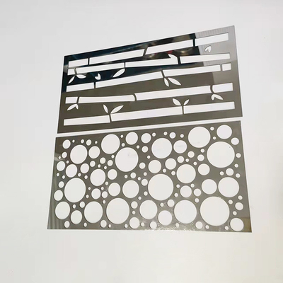 Modèle de gravure et de découpe au laser personnalisé pour la conception de la frontière de la maison énergétique