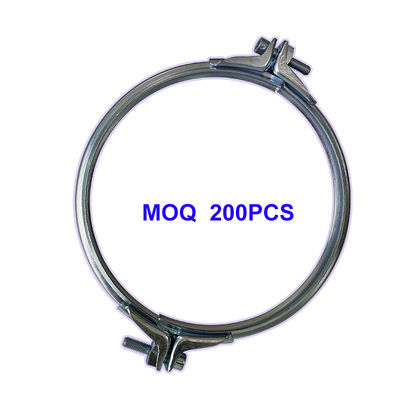 Collier de serrage boulonné de 150 mm avec production personnalisée pour systèmes de ventilation et d'extraction de poussière