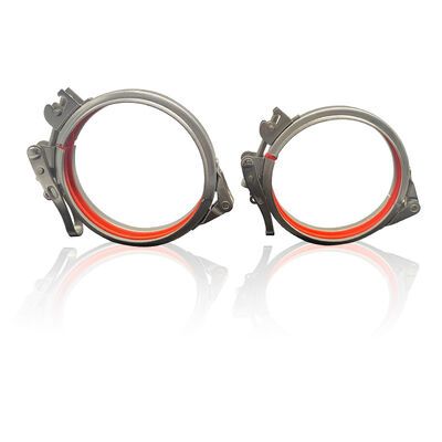 Clampe à verrouillage rapide à libération rapide anneau de conduit modulaire 304 pinces en acier inoxydable