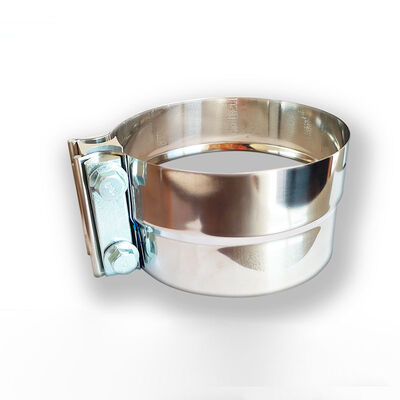 Collier de serrage pour tuyau d'échappement rond en acier inoxydable 304 de 5 pouces d'épaisseur 0,5 mm