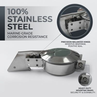 2.5 Inch 304 Stainless Steel Diesel Generator Exhaust Rain Cap