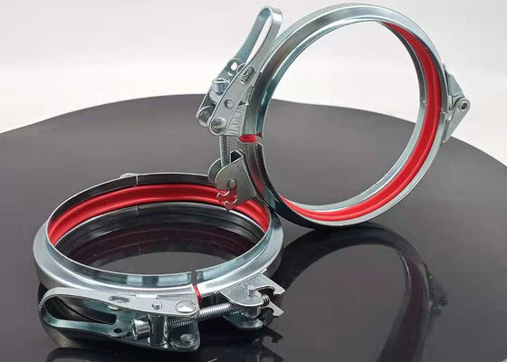 Le boulon en spirale de connecteur de tuyau aèrent les cintres de tuyau galvanisés par 140MM